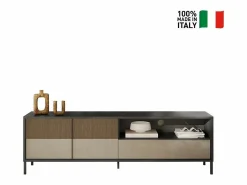 Hot Gran mueble TV 2 puertas, 1 cajón y 1 nicho L206 cm - EVEREST Mueble Tv