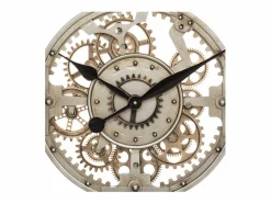 Discount Atmosphera Gran Reloj de Pared de Metal Dorado D 70 cm Soul - Silencioso y de Moda Negro