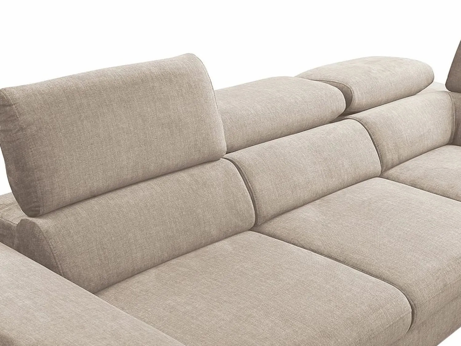 Vente-unique Gran sofá cama rinconera derecha de terciopelo SEPINA de Pascal Morabito