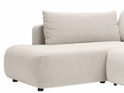 Best Gran sofá cama rinconera izquierda panorámico en tela texturizada DAVISO Sofá Xxl