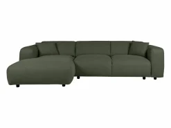 Discount Gran sofá rinconera izquierda de tela jaspeada POGNI de Sofá Vintage