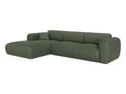 Discount Gran sofá rinconera izquierda de tela jaspeada POGNI de Sofá Vintage