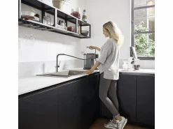 HANSGROHE Grifo de cocina con ducha Talis M54 270 cromo Gris claro