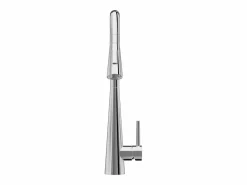 Outlet Vente-unique Grifo de cocina con ducha extraíble de acero inoxidable - Cromado - RONA Plateado