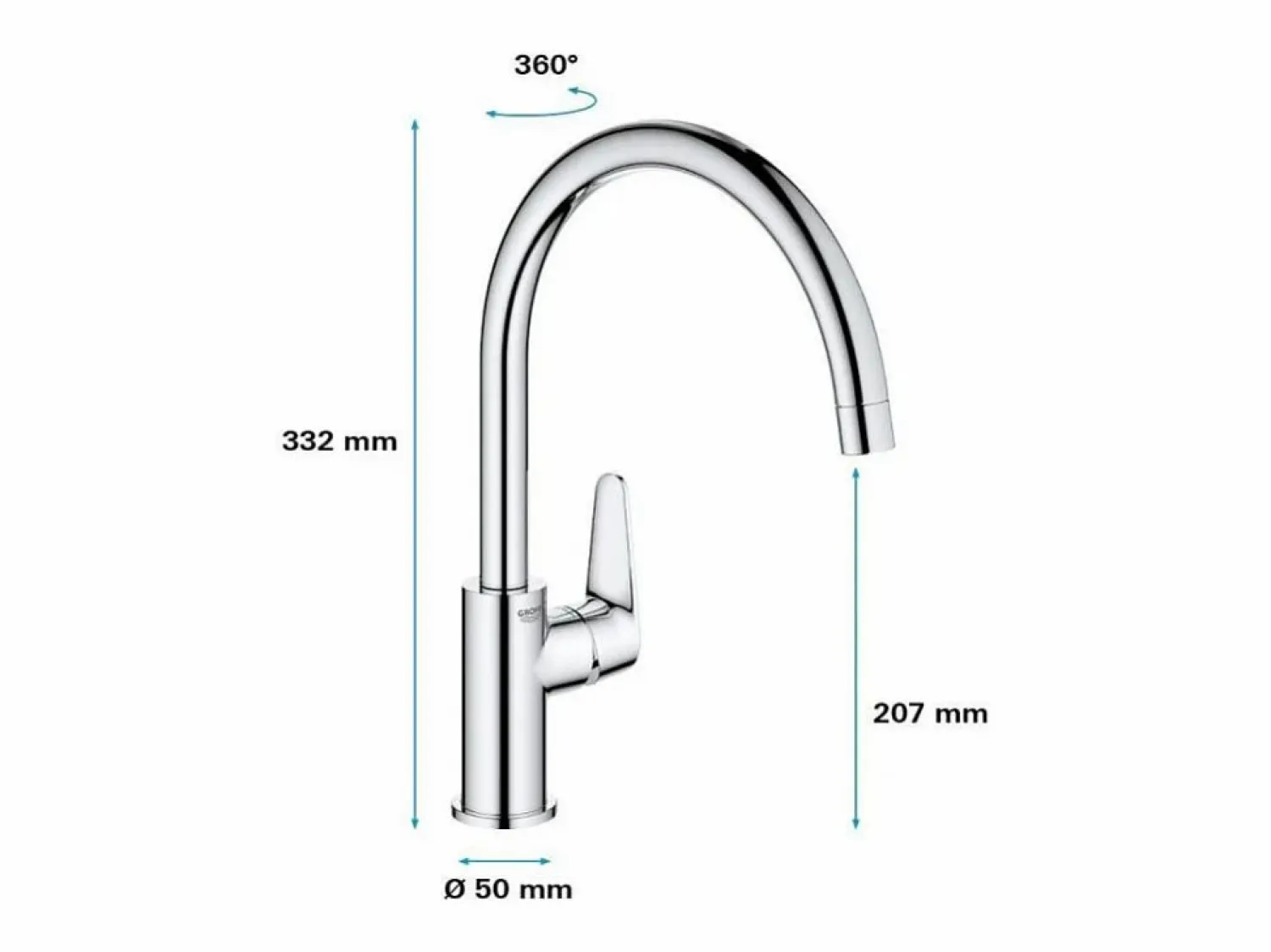 Best Grifo de cocina Start Curve Quickfix cromado Grifo De Cocina