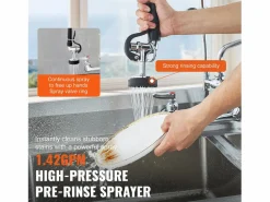 Online Grifo de Cocina SucceBuy para Fregadero de Montaje en Pared - Con Rociador de Prelavado, 53.3 cm Grifo De Cocina