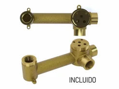 Outlet Valaz Grifo de lavabo empotrado ASTANA oro mate Dorado