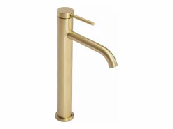 Outlet Rea Grifo De Lavabo Js-B311-1Bg Clif High Brush Gold Dorado