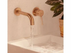 New Grifo Empotrado Oculto Lungo Brush Copper + Box Grifo