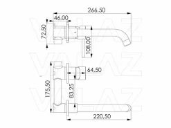 Outlet Grifo lavabo empotrado monomando PRAGA cromado Grifo