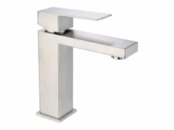 Discount Grifo mezclador de acero inoxidable, acero inoxidable cepillado, Largo: 5 cm x Altura: 17,3 cm x Pr. : 15,2 cm, CANILAS Grifo