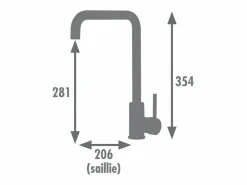 Clearance Grifo Monomando Cocina Kiloo Oro Rosa PVD, Cartucho Cerámico Ø35 mm, Caño Móvil, Ahorro de Agua Grifo De Cocina