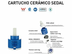Valaz Grifo monomando empotrado pared CARLOW para bañera exenta