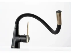 Discount Grifo Para Cocina Bateria Kuchenna Icon Black/Gold Grifo De Cocina