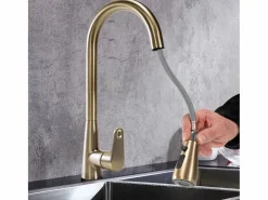 Online Rea Grifo Para Cocina Mild Gold Dorado