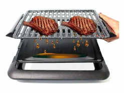 Hot Grill eléctrico BN3673 parrilla antiadherente 1250W Negro