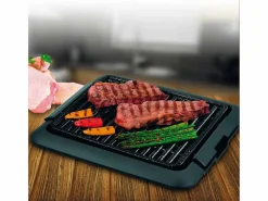 Hot Grill eléctrico BN3673 parrilla antiadherente 1250W Negro