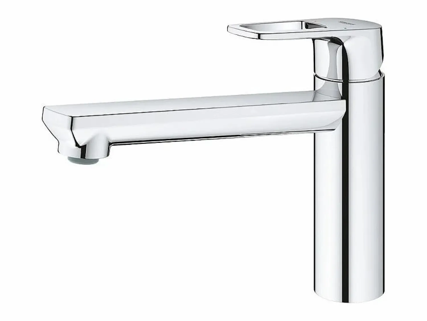 Discount Bauloop Mezclador de cocina giratorio Caño bajo cromado Grifo De Cocina