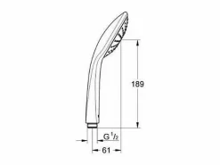 GROHE Quickfix Vitalio Joy 110 Alcachofa de ducha cromada