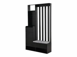 Merax Guardarropa con 3 cajones, 1 puerta y zapatero - 100 x 35 x 180 cm - MDF -