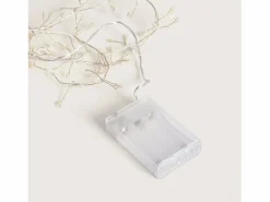 Ledkia Guirnalda Alambre LED Cromada Batería 1m Racimo 2700K Cálido