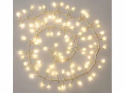 Ledkia Guirnalda Alambre LED Cromada Batería 1m Racimo 2700K Cálido