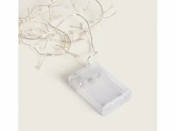 Ledkia Guirnalda Alambre LED Cromada Batería 1m Racimo 2700K Cálido