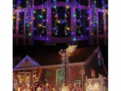 Guirnalda de luces LED de 100 m y 600 luces LED para bodas, carnavales, exteriores, interiores y jardines, multicolor