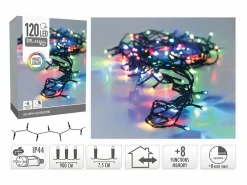 Sale Ledkia Guirnalda Exterior Cable Negro LED RGB 9m RGB Blanco