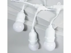 Ledkia Guirnalda Exterior con Bombillas LED E27 5.5m IP65 Blanco Blanco