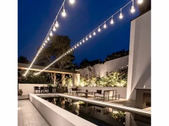 Ledkia Guirnalda Exterior con Bombillas LED E27 5.5m IP65 Blanco Blanco