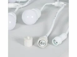 Ledkia Guirnalda Exterior con Bombillas LED E27 5.5m IP65 Blanco Blanco