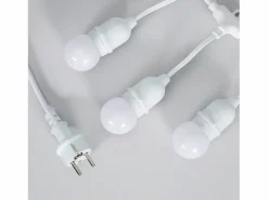 Ledkia Guirnalda Exterior con Bombillas LED E27 5.5m IP65 Blanco Blanco