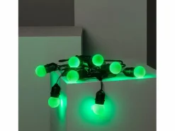 Ledkia Guirnalda Exterior con Bombillas LED E27 5.5m IP65 Negro Verde
