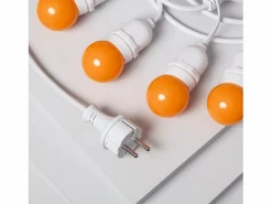 Ledkia Guirnalda Exterior con Bombillas LED E27 5.5m IP65 Blanco Naranja