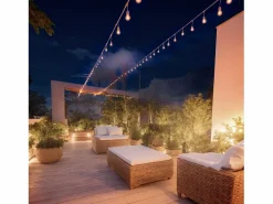 Ledkia Guirnalda Exterior con Bombillas LED E27 5.5m IP65 Blanco Naranja