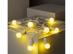 Ledkia Guirnalda Exterior con Bombillas LED E27 5.5m IP65 Blanco Amarillo