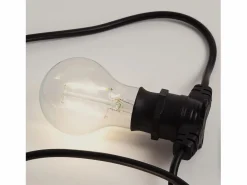 Discount Ledkia Guirnalda Exterior con Bombillas LED B22 Filamento A60 5m IP44 4000K Blanco Neutro Negro