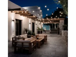 Best Ledkia Guirnalda Exterior con Bombillas LED B22 Filamento G95 5m IP44 4000K Blanco Neutro Negro