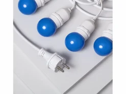 Discount Guirnalda Exterior con Bombillas LED E27 5.5m IP65 Blanco Azul Guirnalda Luminosa