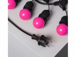 Online Ledkia Guirnalda Exterior con Bombillas LED E27 5.5m IP65 Negro Rosa Multicolor