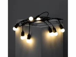 Online Ledkia Guirnalda Exterior con Bombillas LED E27 5.5m IP65 Negro Blanco Multicolor