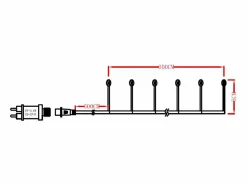 Clearance Guirnalda Exterior LED Piner 6m 3000K Cálido Guirnalda Luminosa