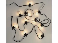 Ledkia Guirnalda Luces Exterior Easyfit 12VAC con 10 Bombillas 5.65m 2700K Blanco Cálido
