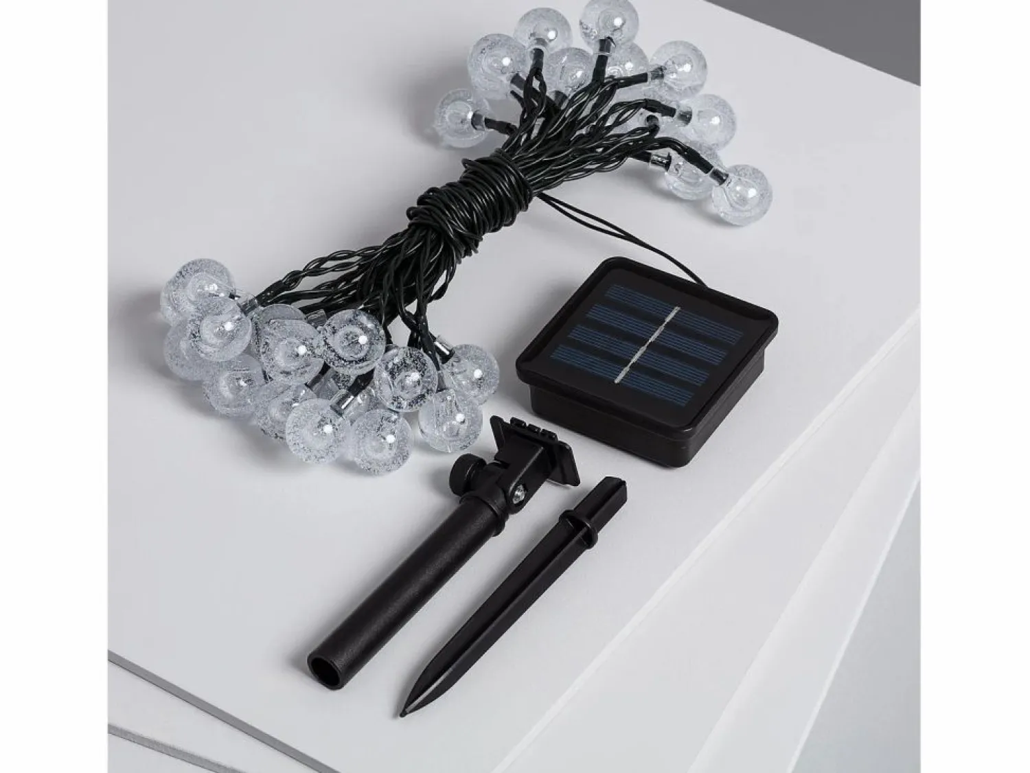 Online Guirnalda Solar Exterior 30 Bolas LED 5m 3000K Blanco Cálido Guirnalda Luminosa