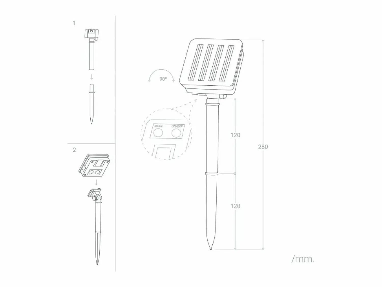 Online Guirnalda Solar Exterior 30 Bolas LED 5m 3000K Blanco Cálido Guirnalda Luminosa