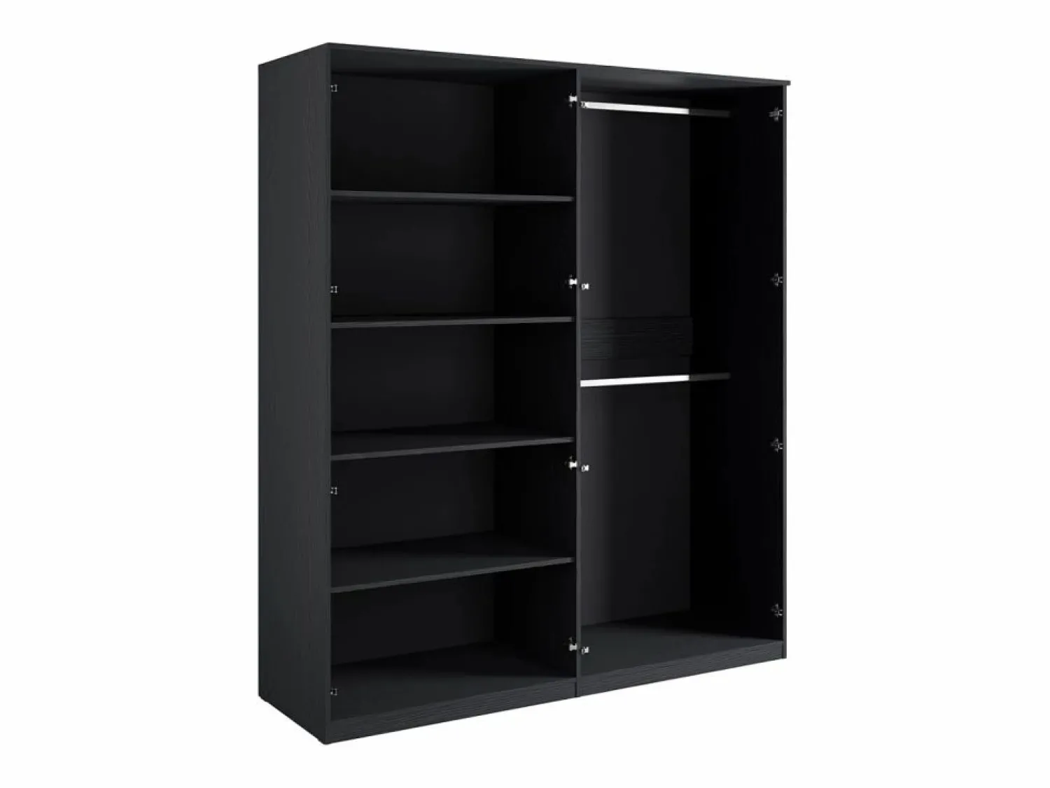 Hot Habitación completa MONDO – estructurado y dorado – Cama 180x200 con somier + Armario + Cómoda + 2 mesitas de noche Dormitorio Completo