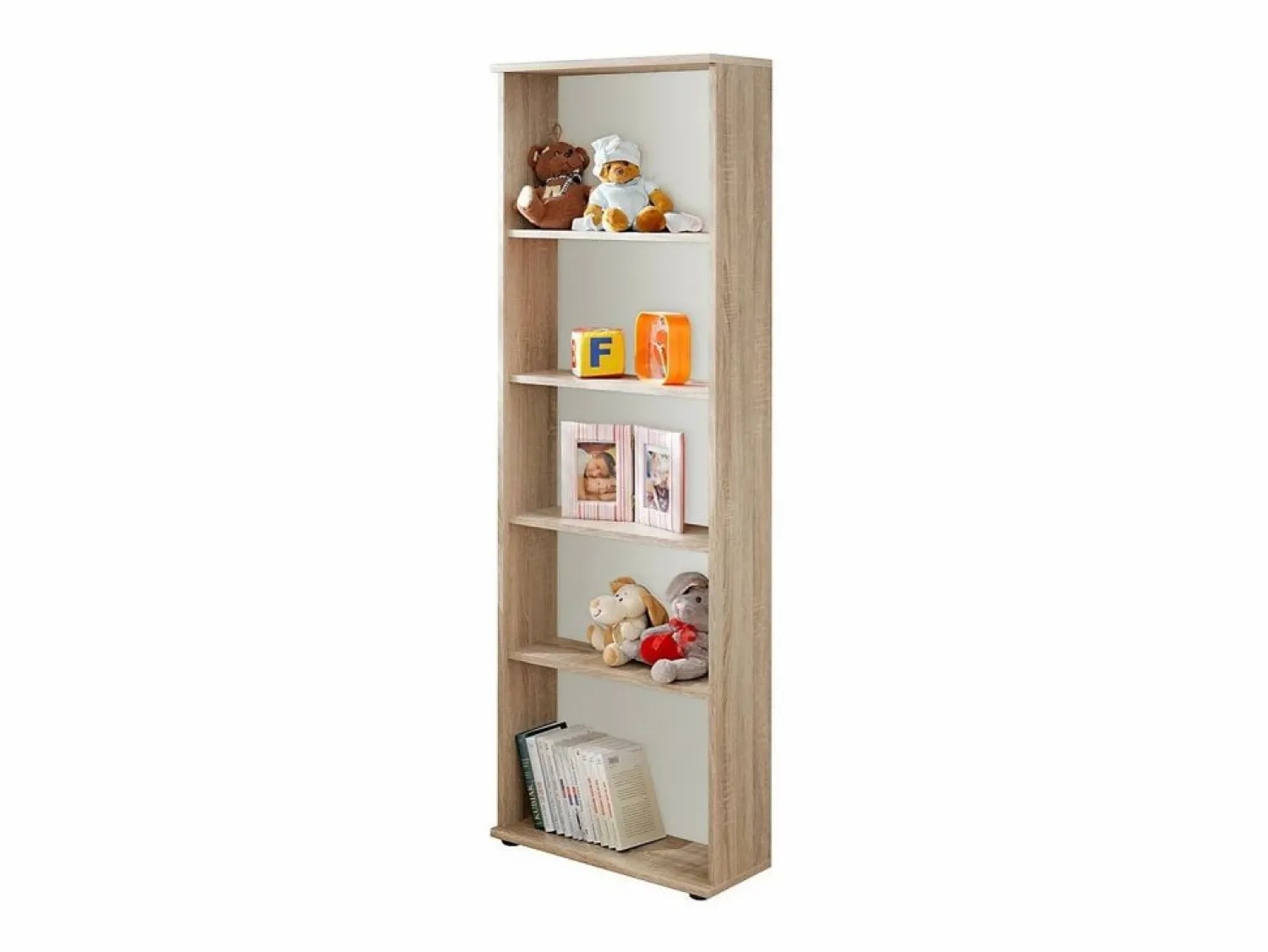 New Meublorama Habitación completa para niños y adolescentes, colección DENVER. Armario de 3 puertas, cama, biblioteca y estantería. Marru00f3n