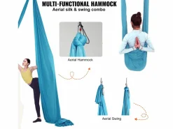 Best Hamaca De Yoga Aéreo SucceBuy 5,5 Metros, Nailon, , Kit Completo Para El Fitness Esterillas De Yoga