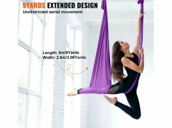 Hamaca de Yoga SucceBuy 8,7 m, Hamaca Trampa Inversión Fly, en Seda Aérea, Esterillas De Yoga